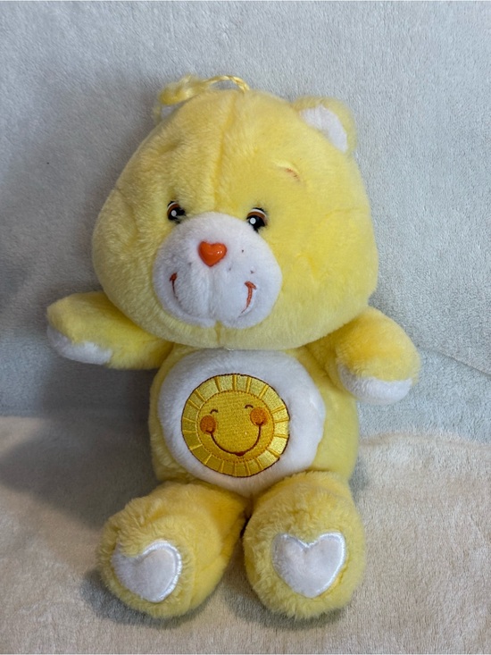 Care Bears Other - VTG Care Bears Funshine Bear plush With Carlton Cards Tuche Tags Early 2000s 13”
